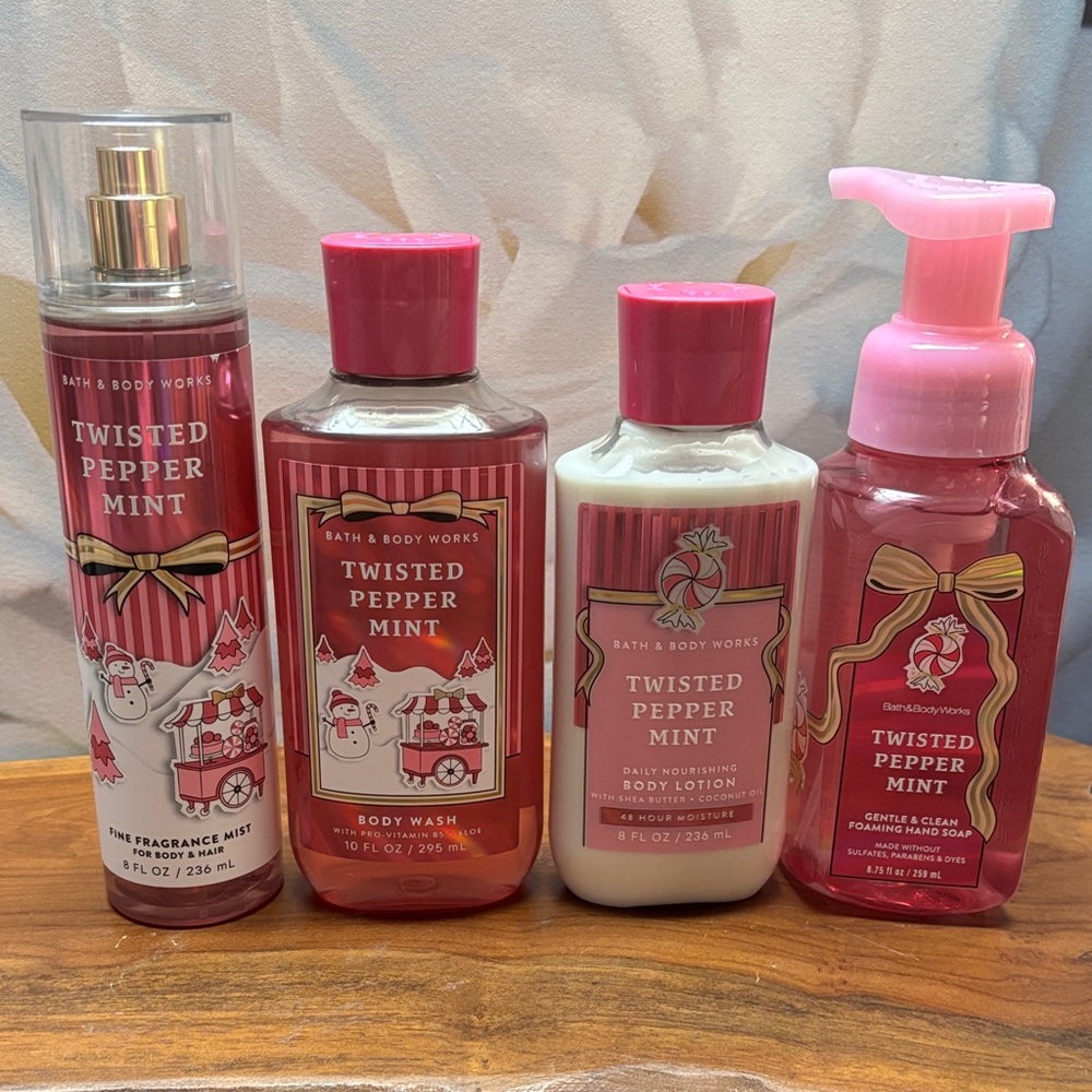 Bath & Body Works Twisted Pepper Mint Set